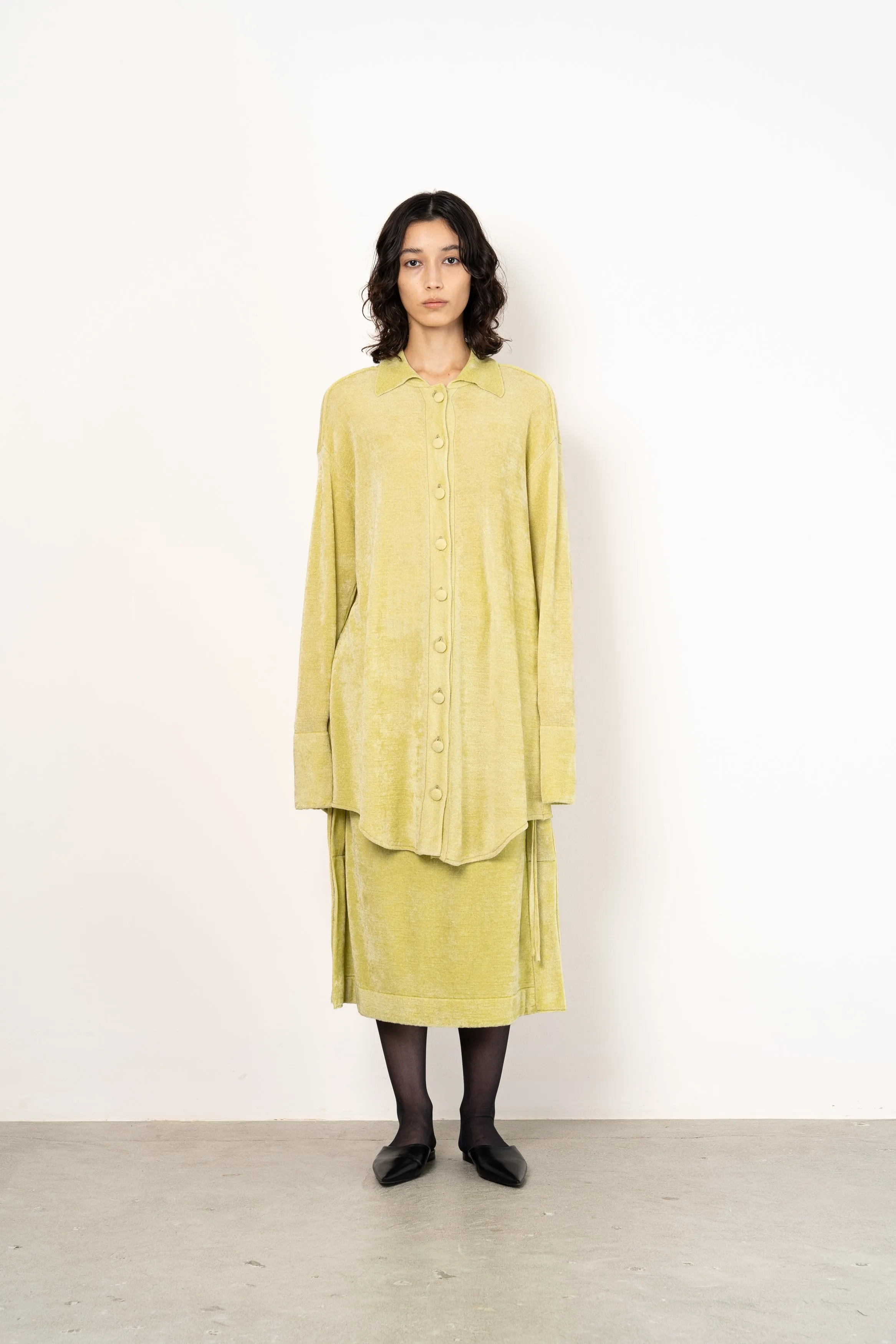 MOLE KNIT SHIRTS [LIME]