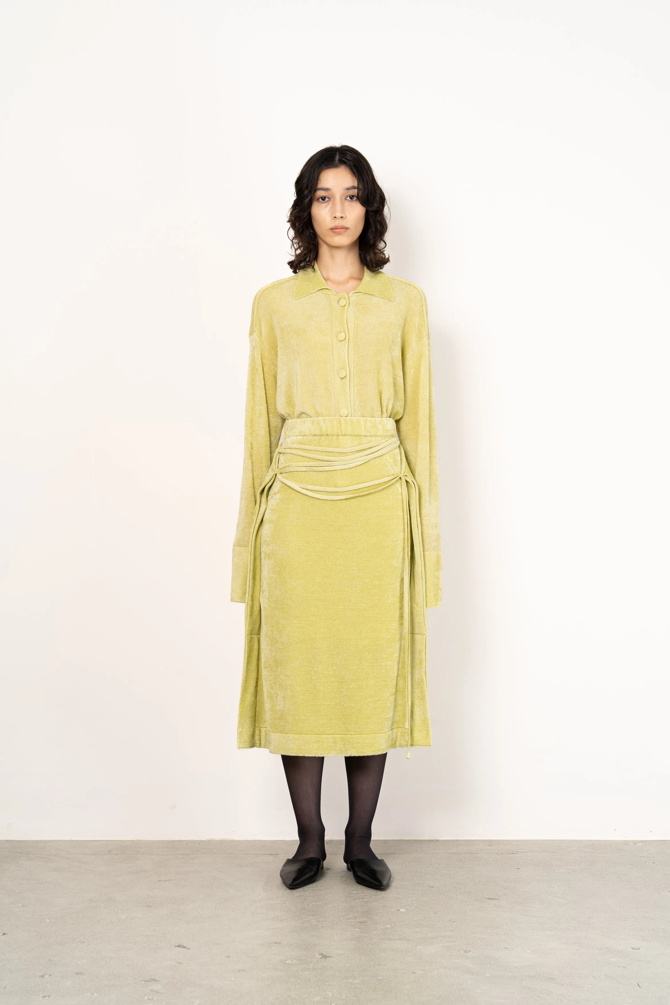 MOLE KNIT SHIRTS [LIME]