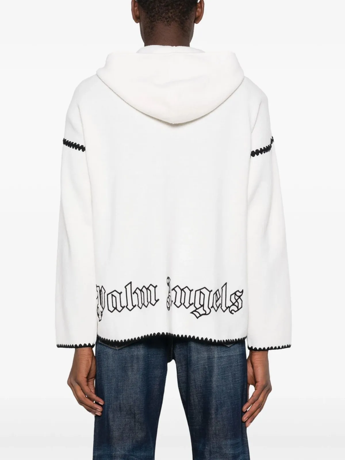 Monogram Zip-Up Wool Jacket