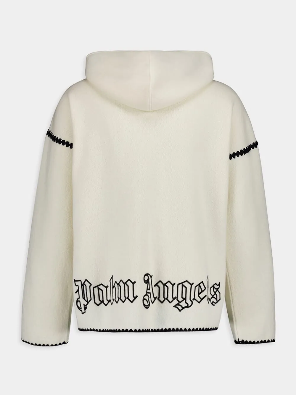 Monogram Zip-Up Wool Jacket