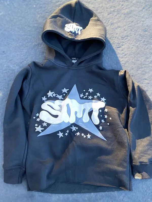 Multicolored Y2k lettering oversized hoodie