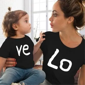 Mummy & Child Matching LOVE T-shirts