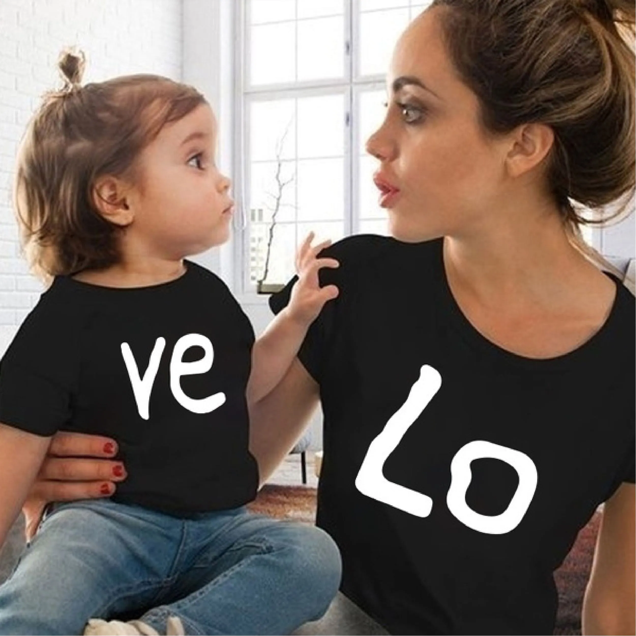 Mummy & Child Matching LOVE T-shirts