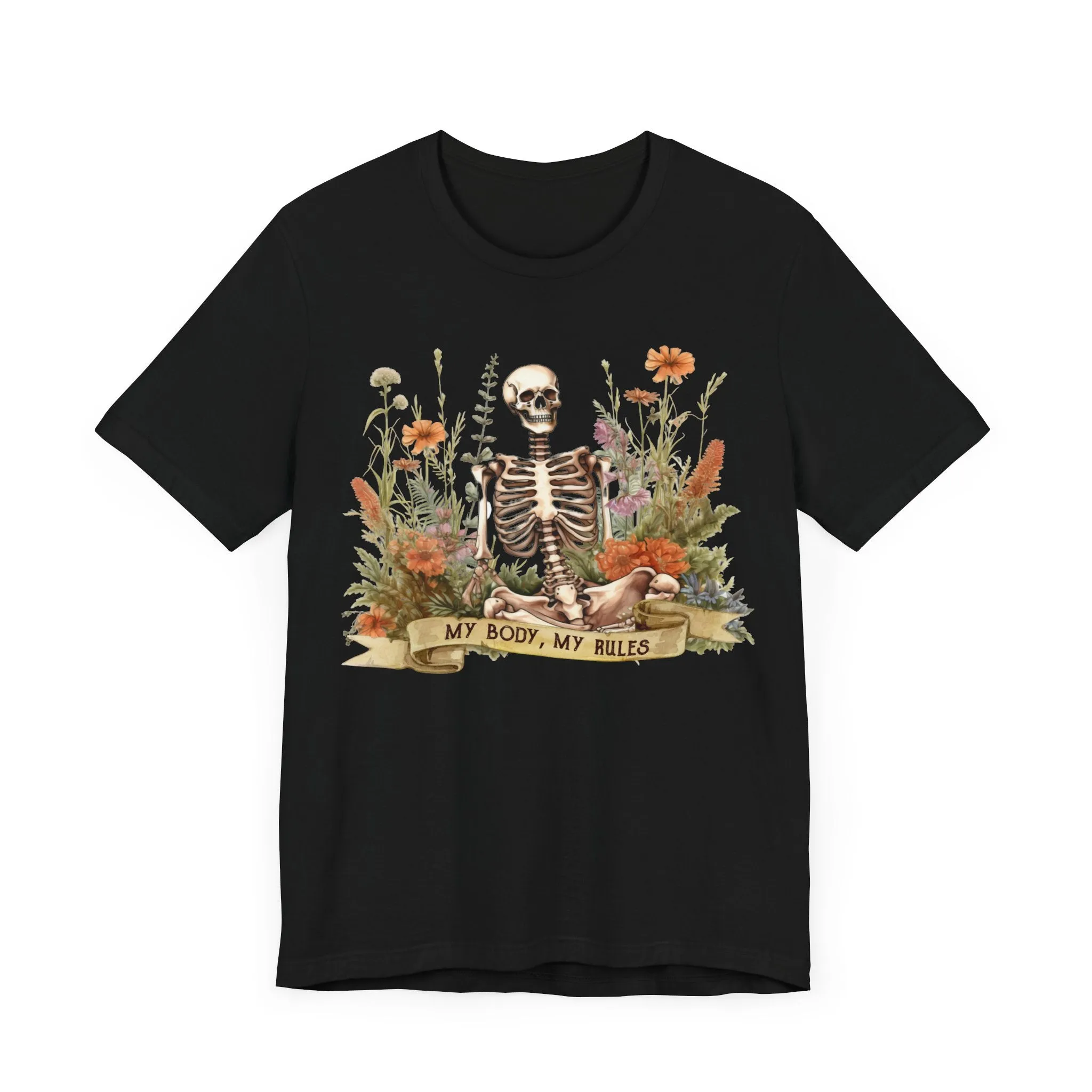 My body, my rules skeleton Unisex Jersey Short Sleeve Tee