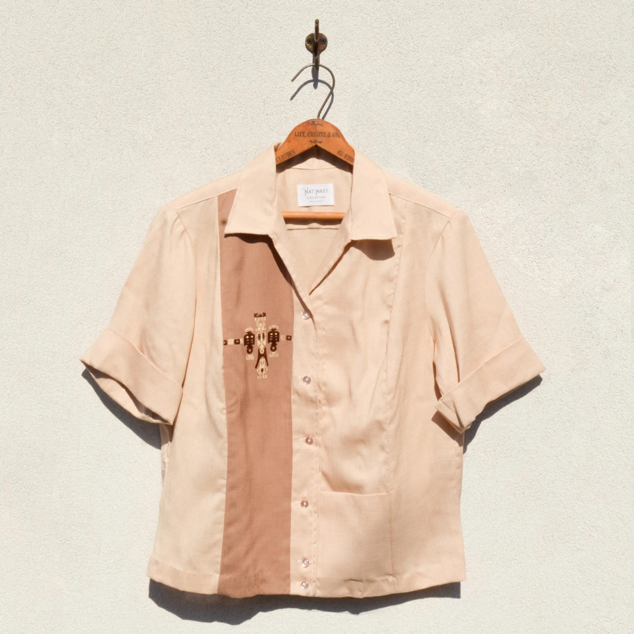 NAT NAST - Rayon Totem Pole Lady's Bowling Shirts