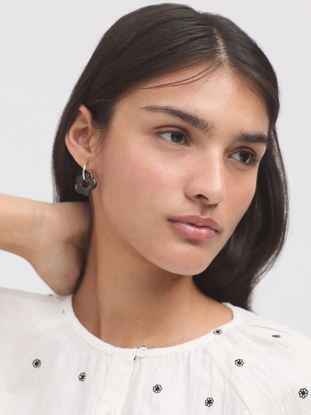 Nice Things Jacquard Cotton Shirt - Off White