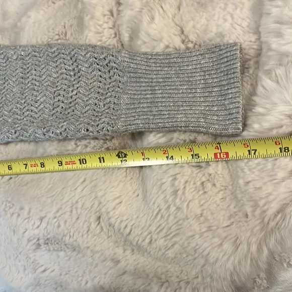 Nicole Miller New York Gray Long Sleeve Sweater Sz L