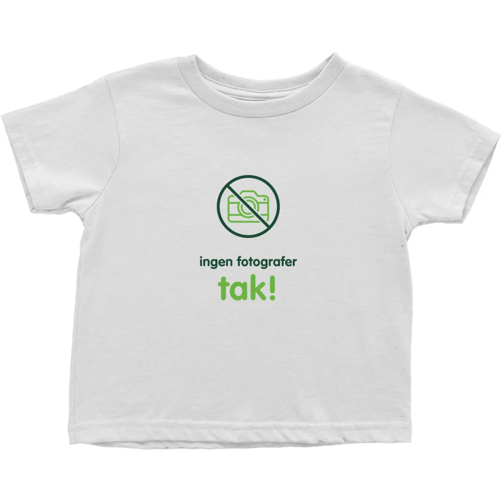 No Paparazzi Toddler T-Shirts (Danish)