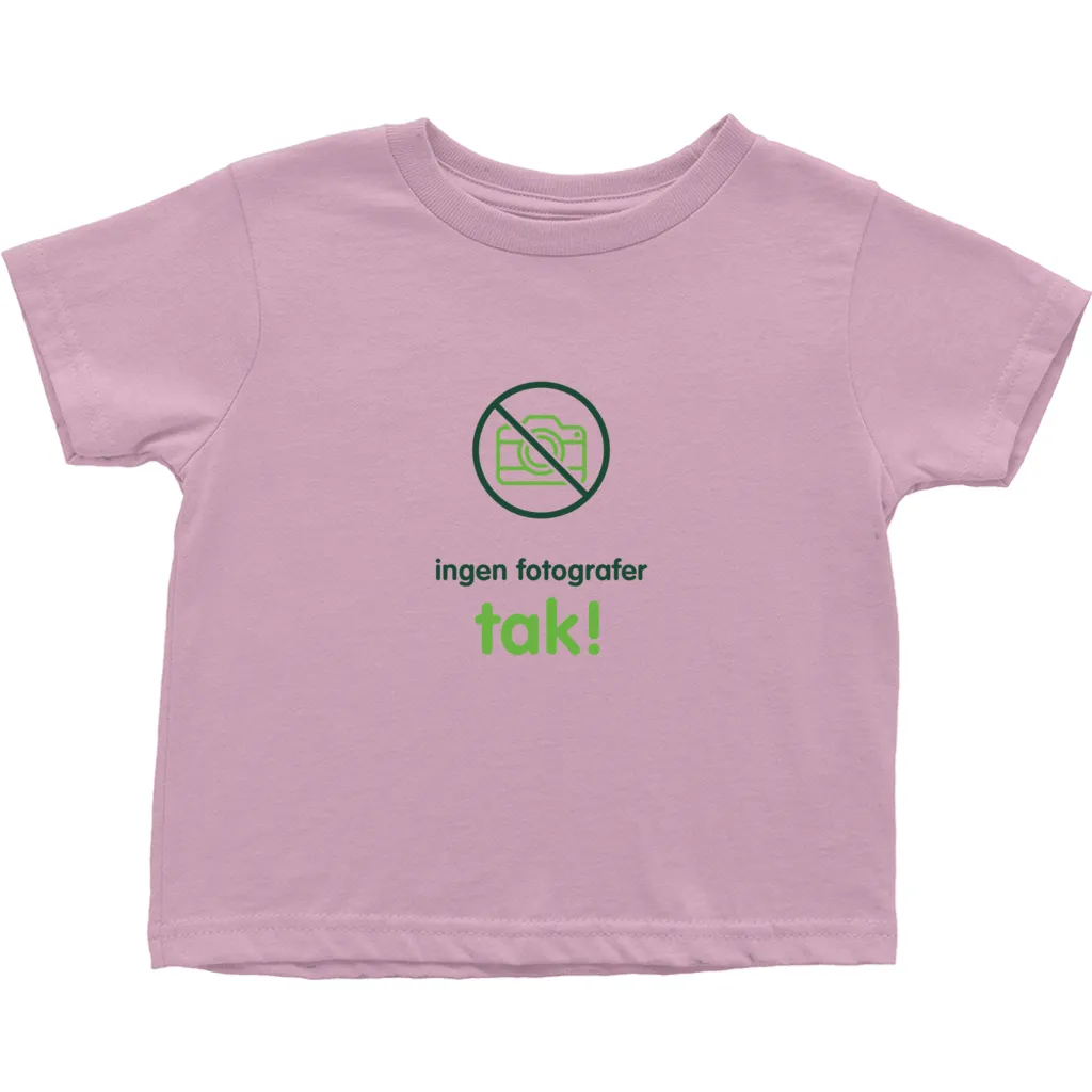 No Paparazzi Toddler T-Shirts (Danish)