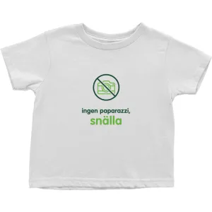 No Paparazzi Toddler T-Shirts (Swedish)