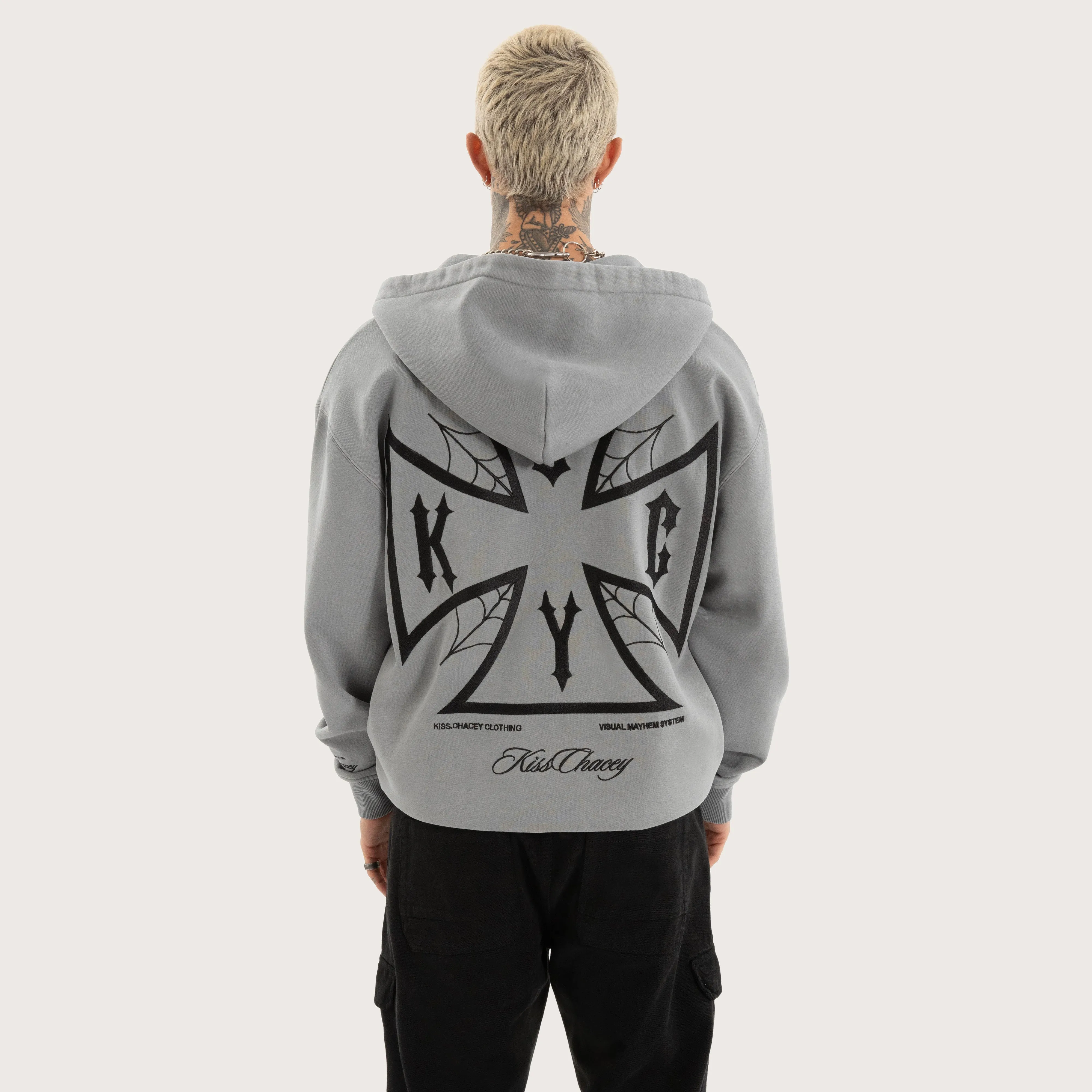 Nocturne Relaxed Zip Hoodie Pigment Ultimate Grey