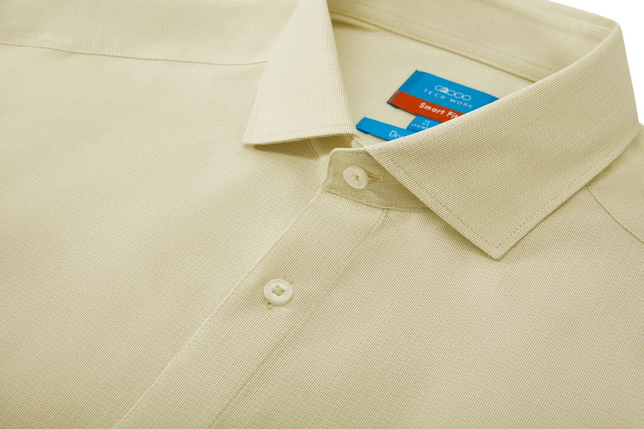 Non-Iron Dry Stretch Smart Fit 2 Tone Shirt