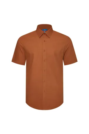 Non-Iron Easy Care Smart Fit Poplin Short Sleeve Shirt