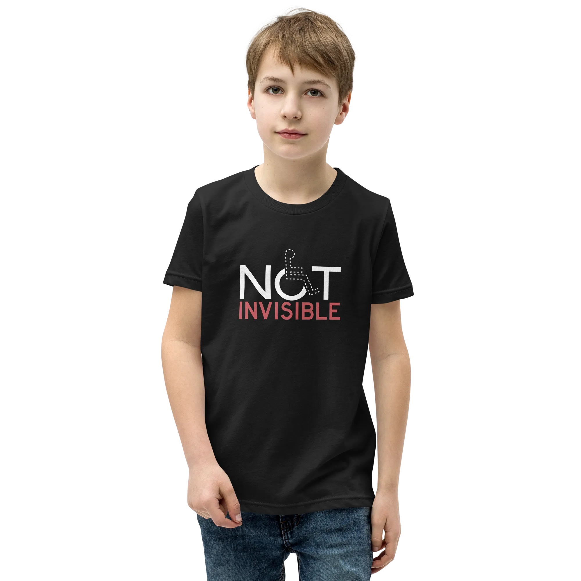 Not Invisible (Youth Dark Color T-Shirts)