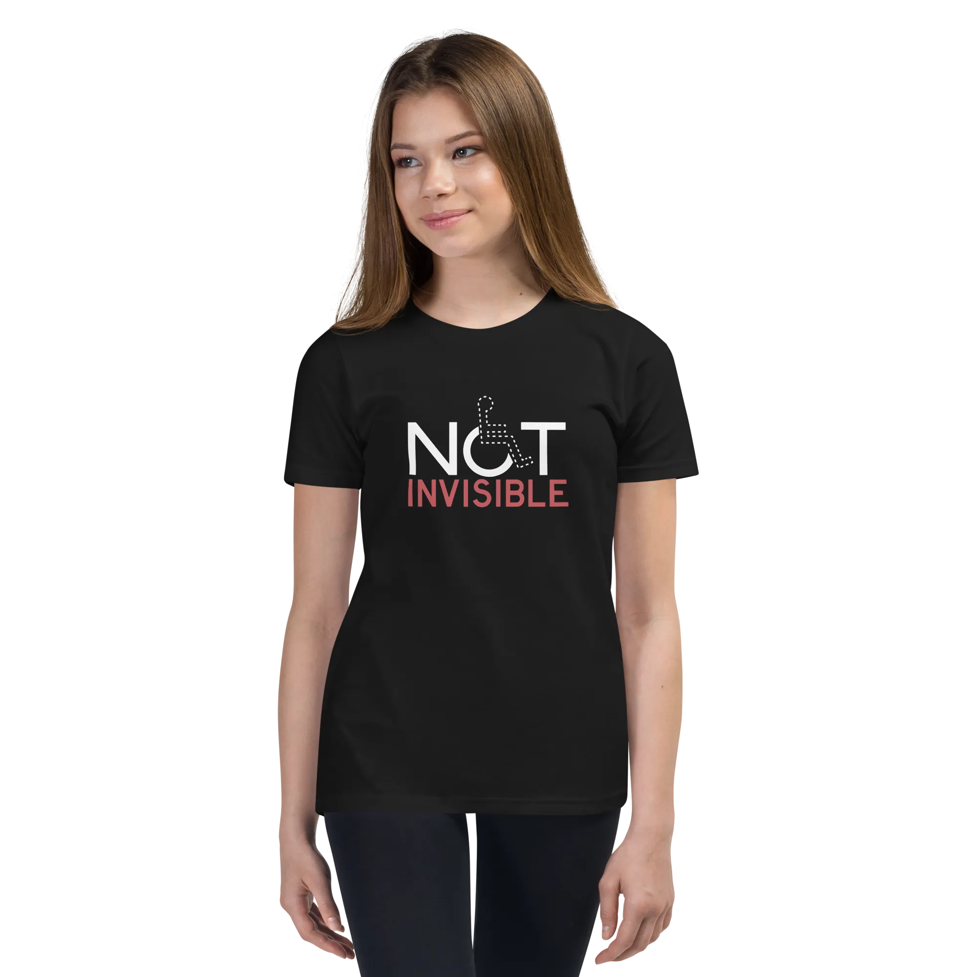 Not Invisible (Youth Dark Color T-Shirts)