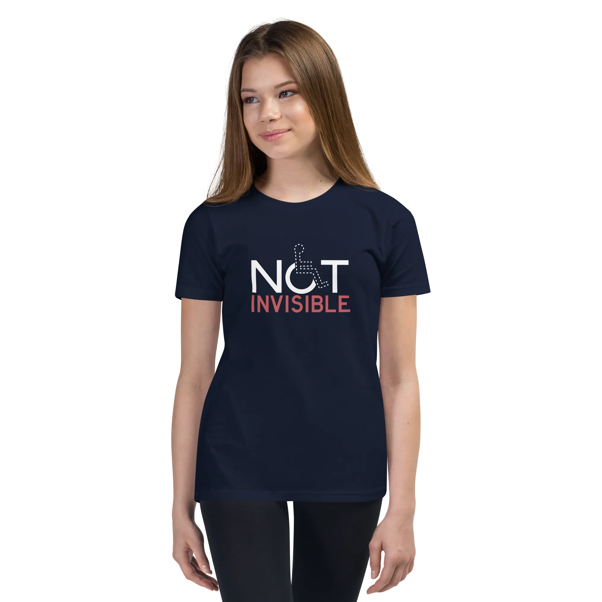 Not Invisible (Youth Dark Color T-Shirts)