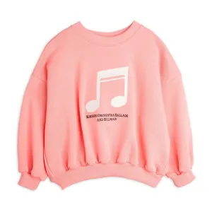 Note Emb Sweatshirt - Pink