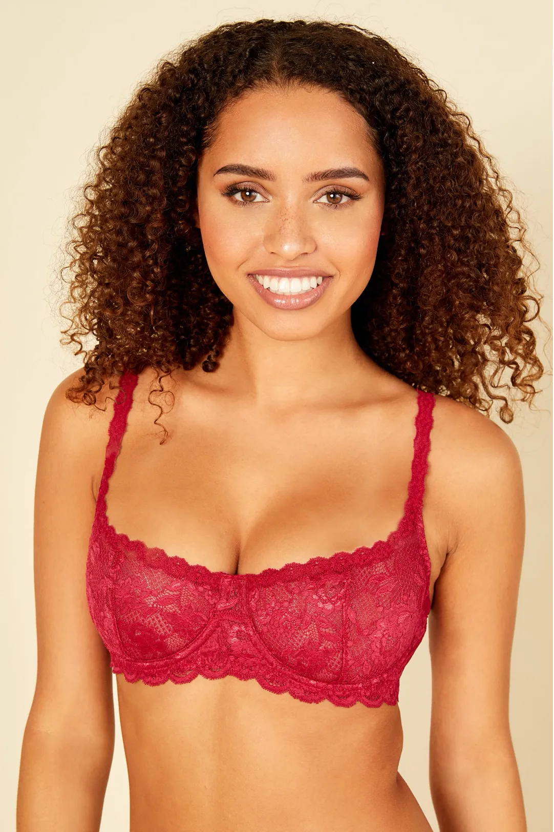 NSN Ruby Red Balconette Bra
