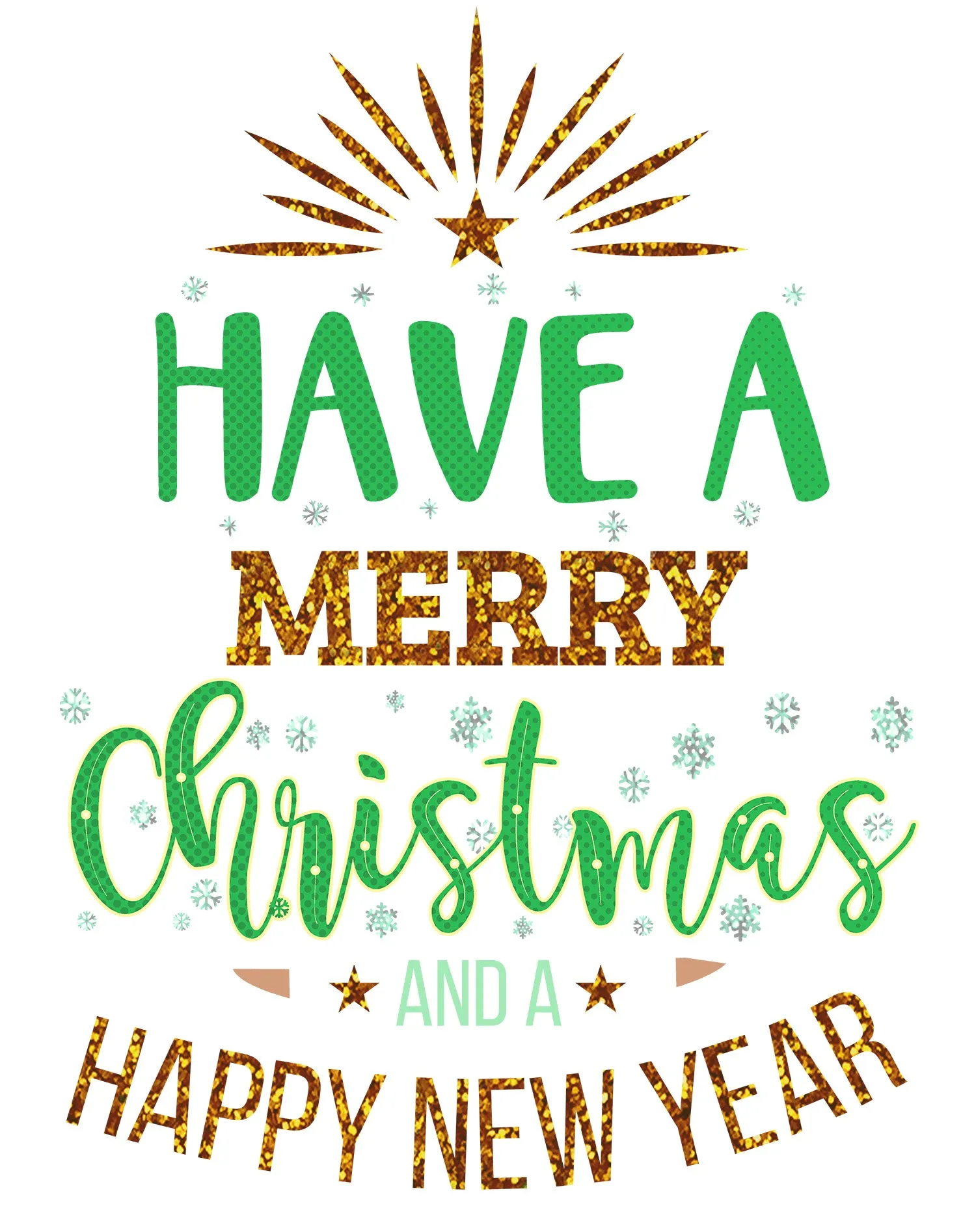 NYE Merry Christmas Sparkle Happy New Year Eve Xmas Party Women's T-Shirt