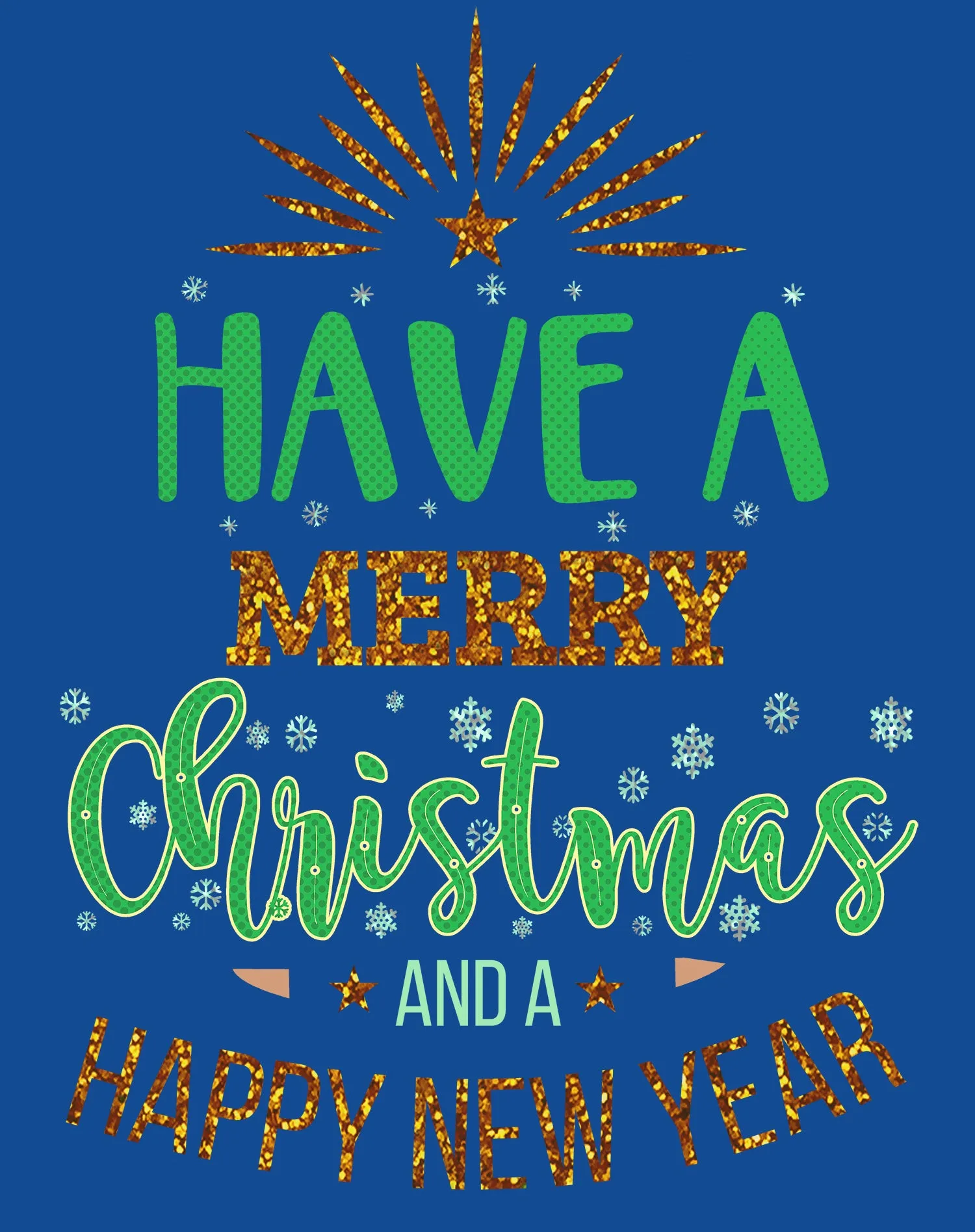 NYE Merry Christmas Sparkle Happy New Year Eve Xmas Party Women's T-Shirt