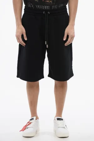 Off-White Brushed Cotton SCRIBBLE Embroidered Jogger Shirts