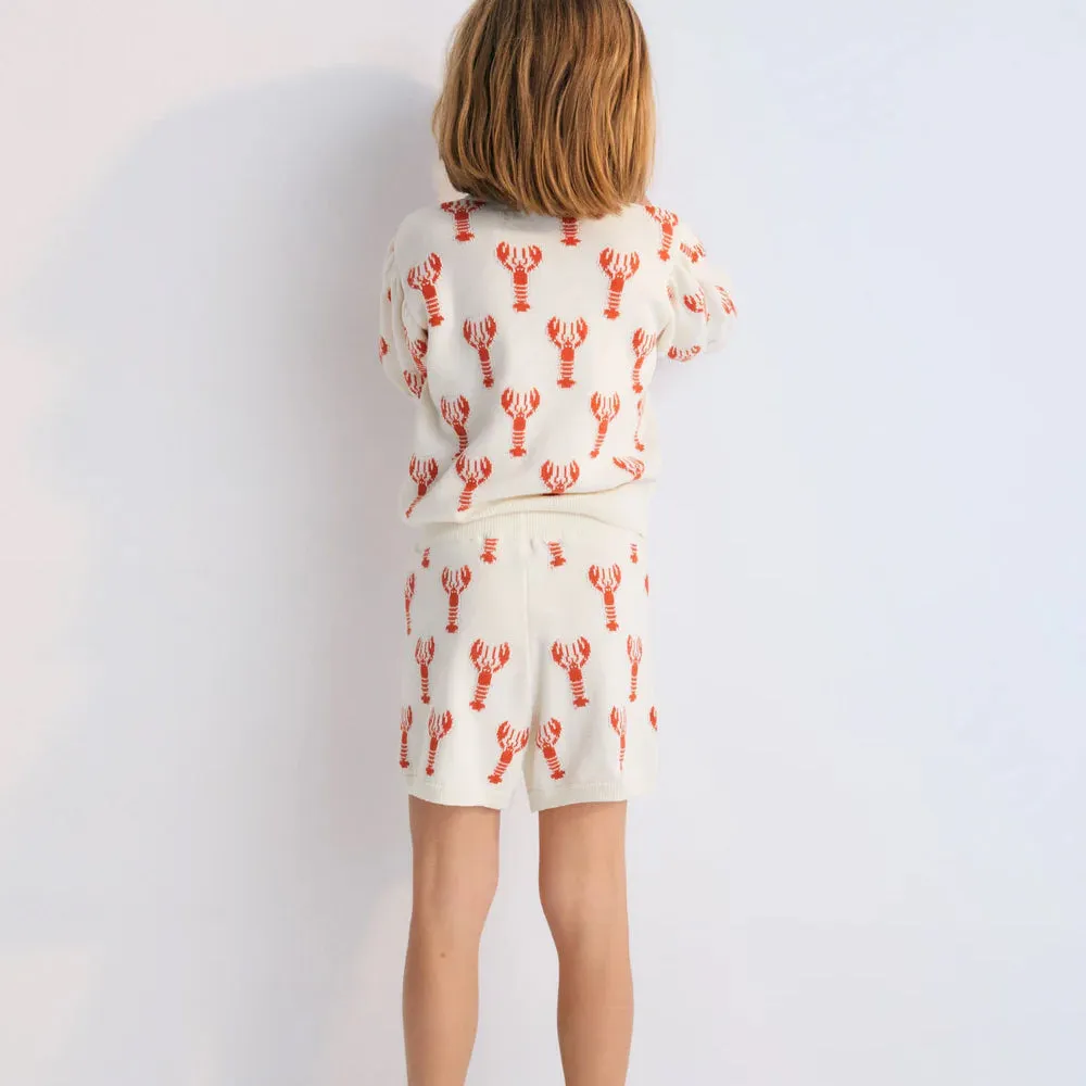 Oia Top & Shorts Set | Lobster Motif