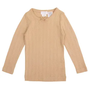 Organic Cotton Pointelle L/S Top - In the Meadow