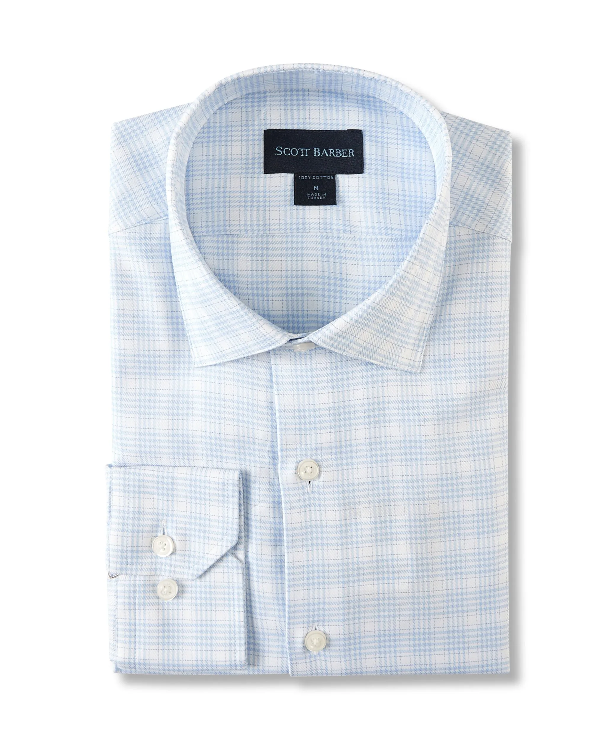 Organic Fine Twill Sport Shirt in Sky