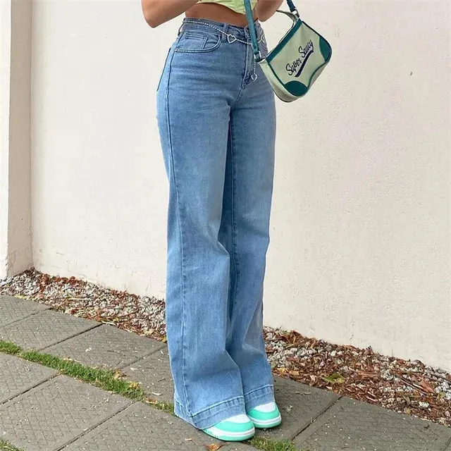 Osha - Hip Flared Jeans For Women