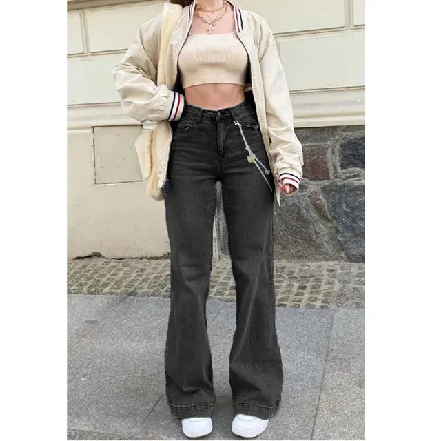 Osha - Hip Flared Jeans For Women