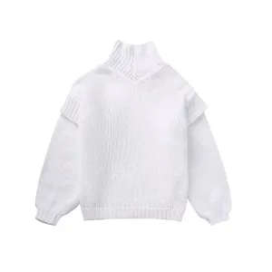 Oversized Daphne Turtleneck Knit Sweater