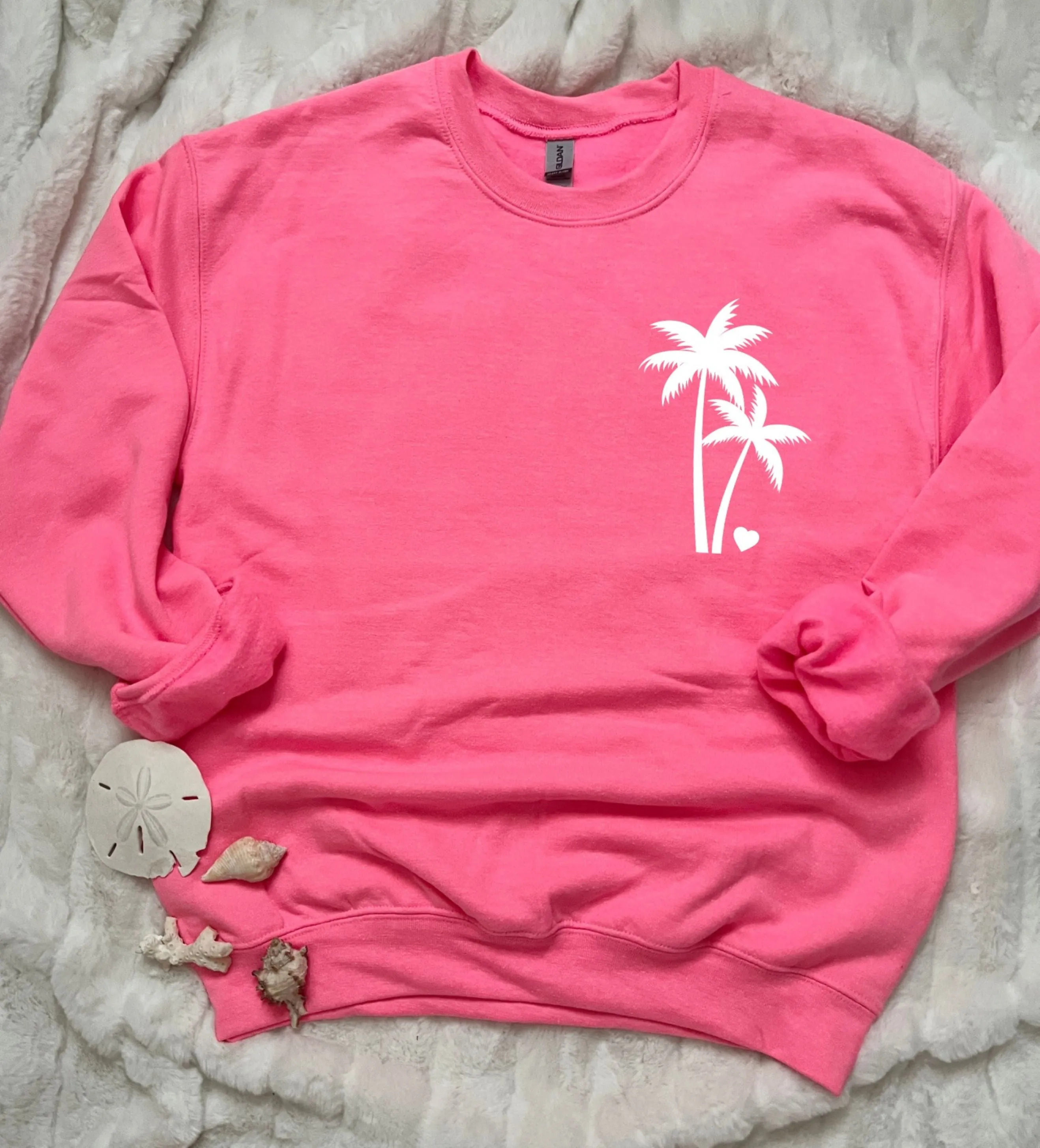 Palm tree crewneck sweatshirt