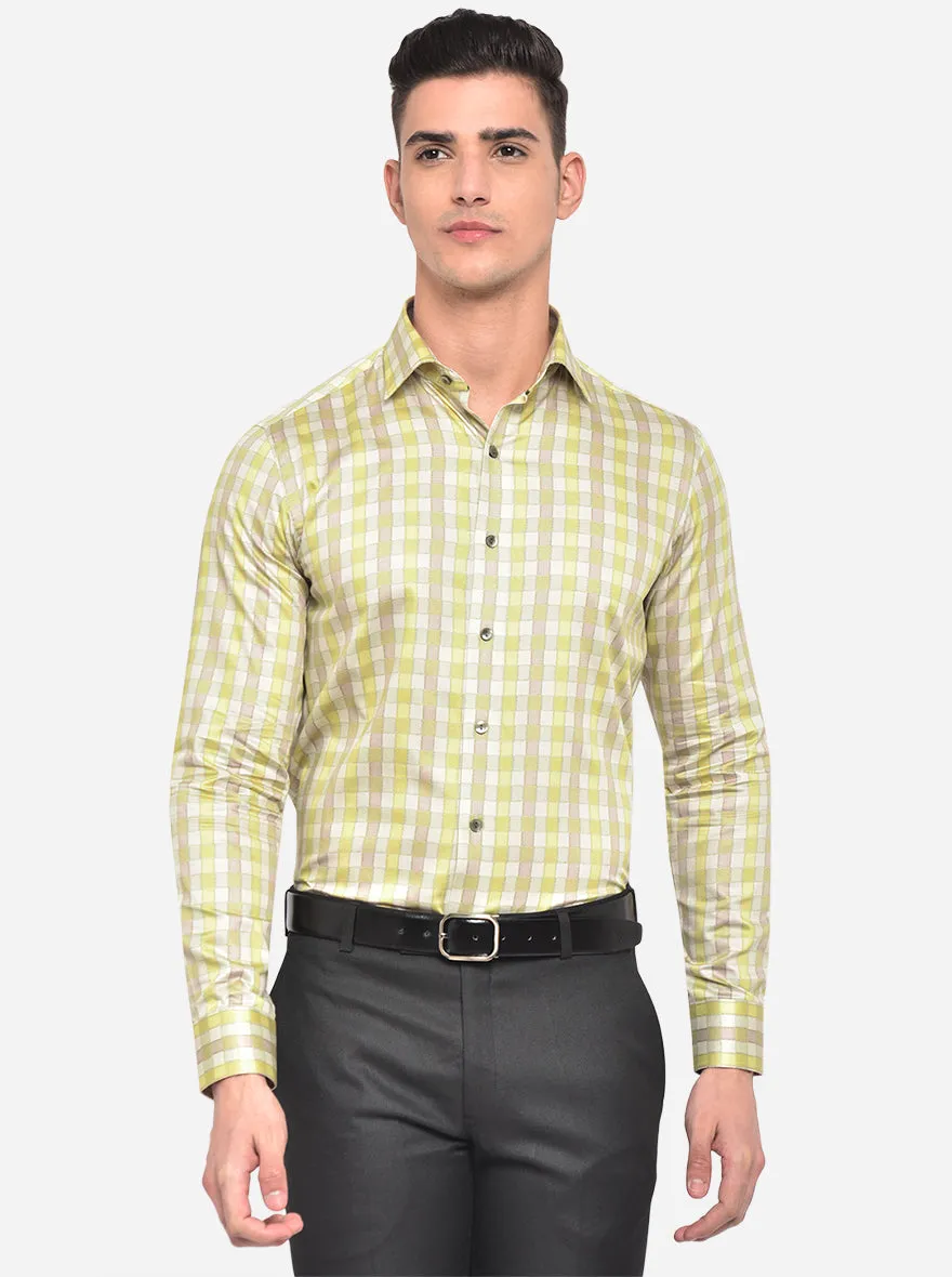 Parchment Printed Slim Fit Party Wear Shirt | Wyre
