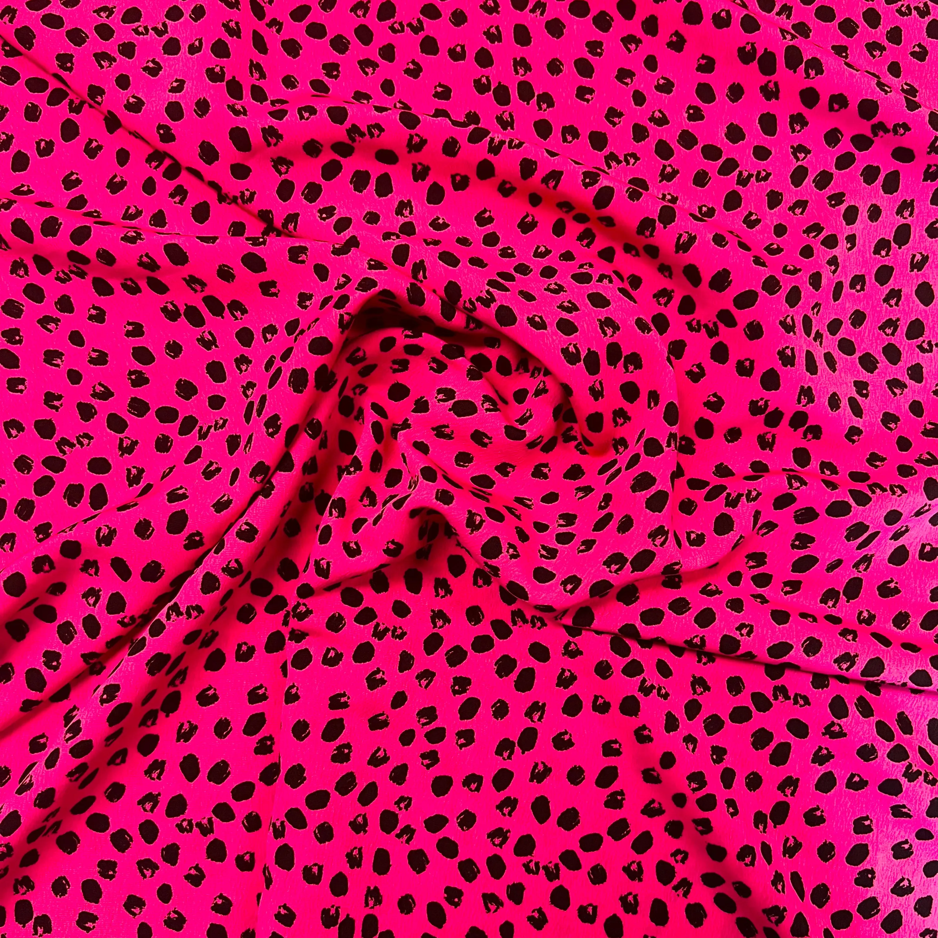 Party Spot Viscose - Cerise