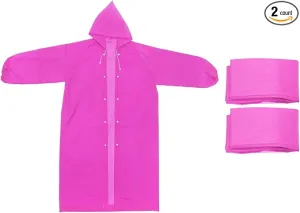 PATIKIL Rain Ponchos, Unisex Survival Raincoats, Reusable Thickened Impermeable Rain Jackets for Hiking Outdoor