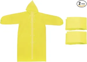 PATIKIL Rain Ponchos, Unisex Survival Raincoats, Reusable Thickened Impermeable Rain Jackets for Hiking Outdoor