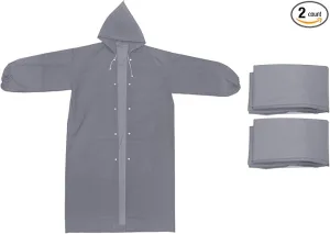PATIKIL Rain Ponchos, Unisex Survival Raincoats, Reusable Thickened Impermeable Rain Jackets for Hiking Outdoor