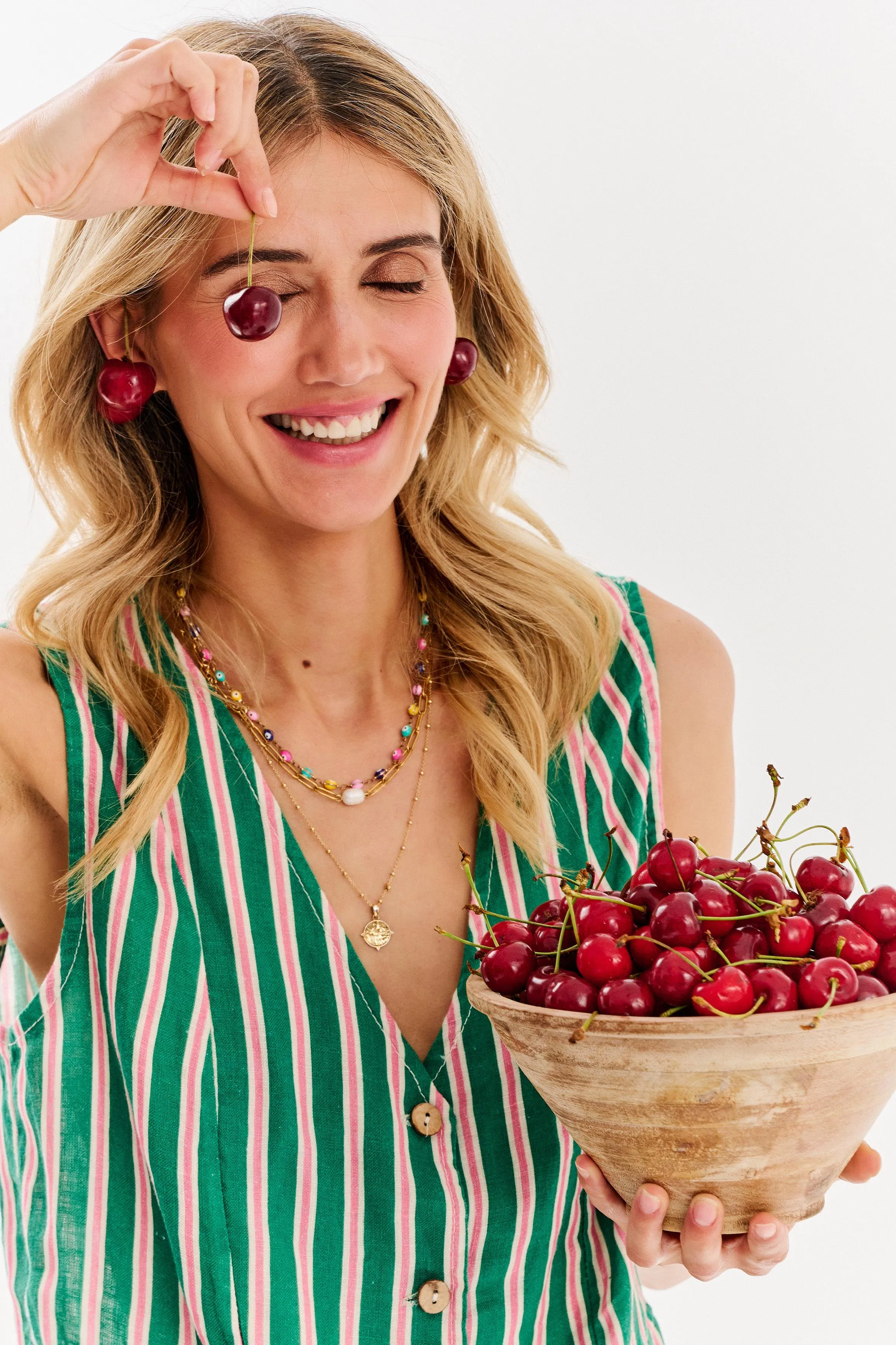 Peppermint linen vest