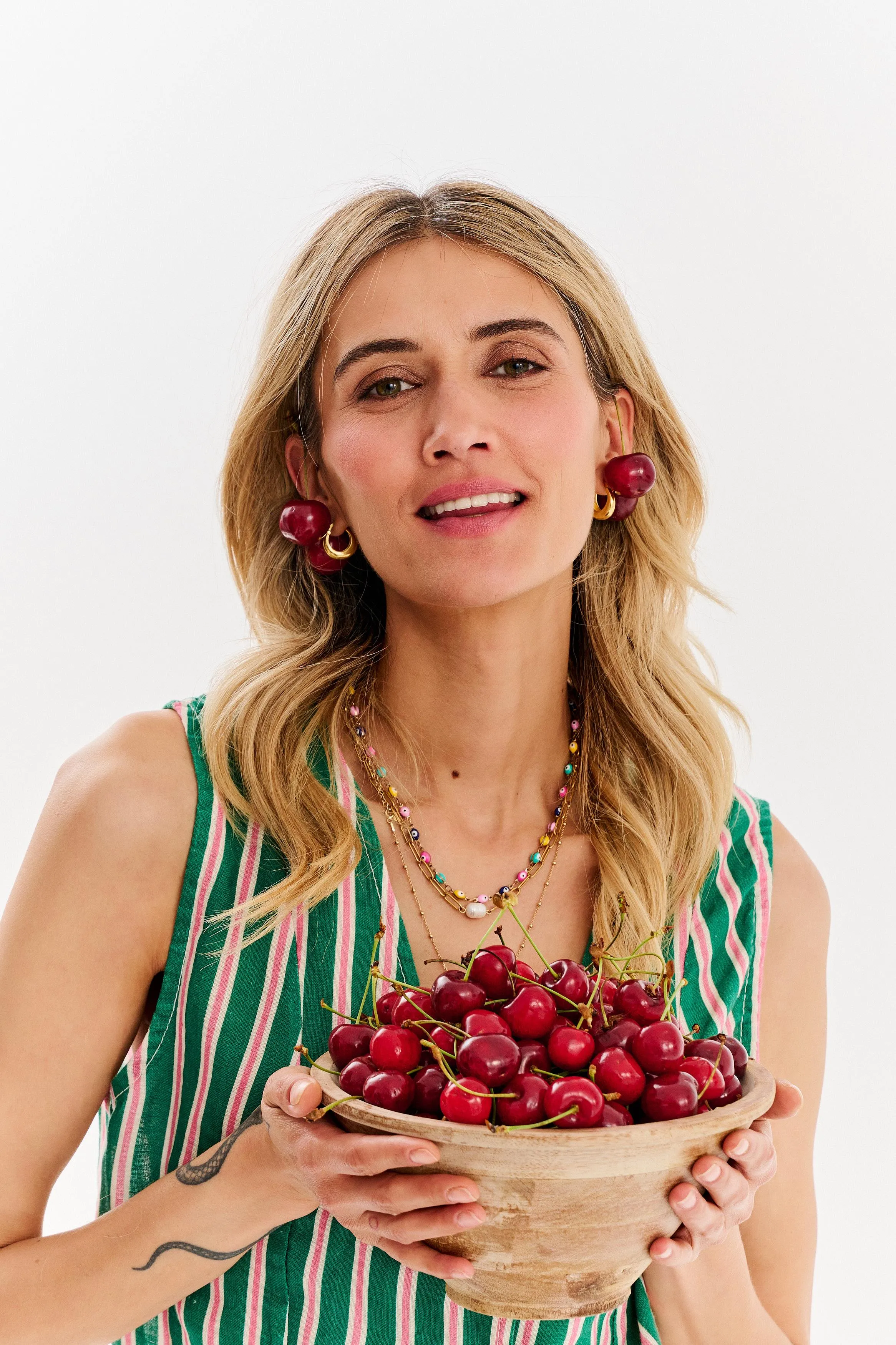 Peppermint linen vest