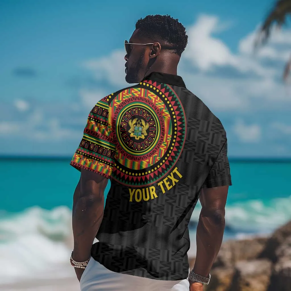 Personalised Ghana African Tribal Mix Kente Patterns Hawaiian Shirt Chest Arm Tattoo LT15