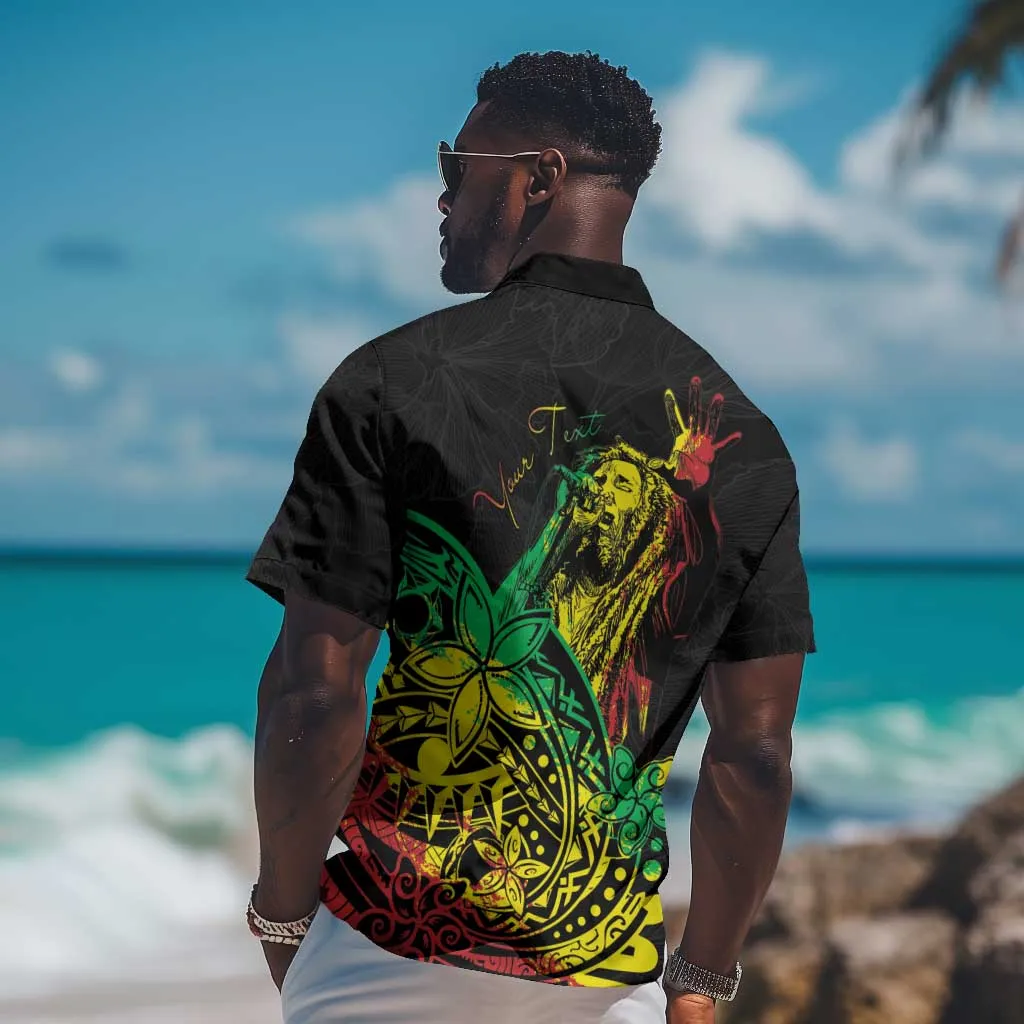 Personalised Jawaiian Reggae Hawaiian Shirt Afro-Polynesian Style LT7