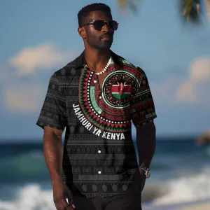 Personalised Kenya African Tribal Pattern Hawaiian Shirt Chest Arm Tattoo LT15