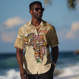 Personalized Africa On World Map Hawaiian Shirt DT02