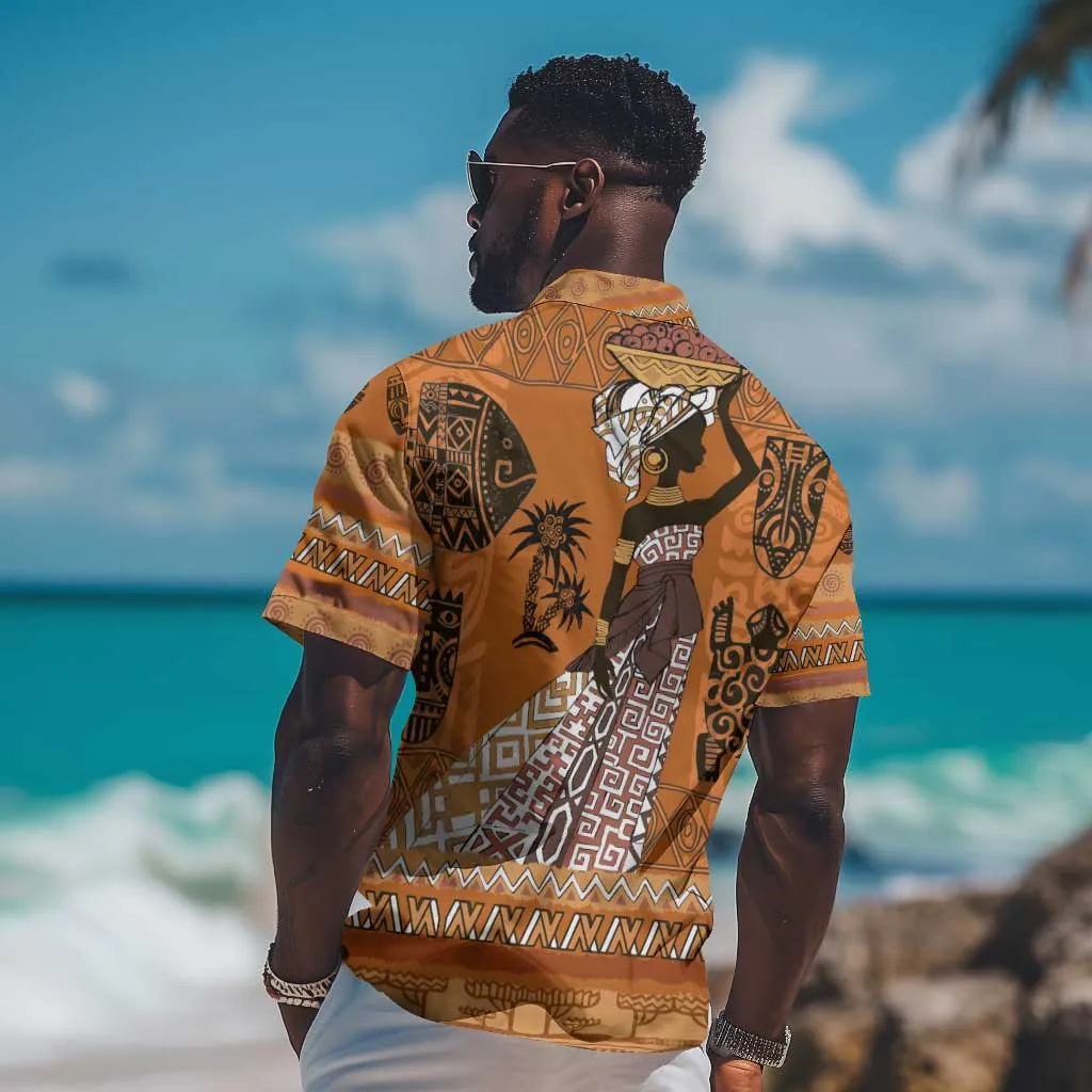Personalized Beautiful Woman African Hawaiian Shirt DT02