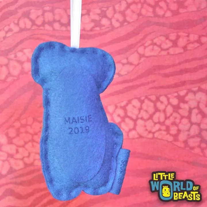 Personalized Dharma the Polar Bear Ornament