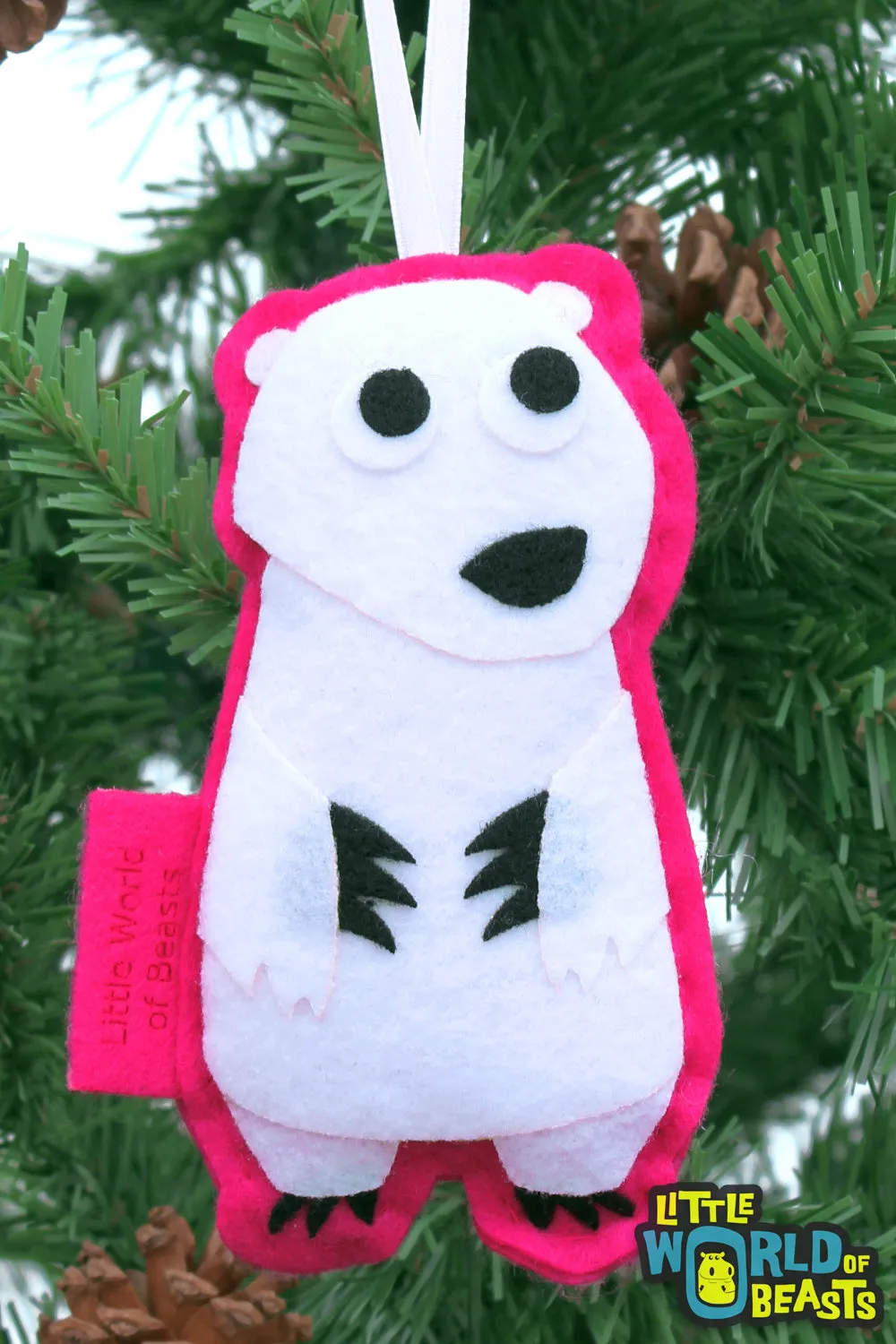 Personalized Dharma the Polar Bear Ornament