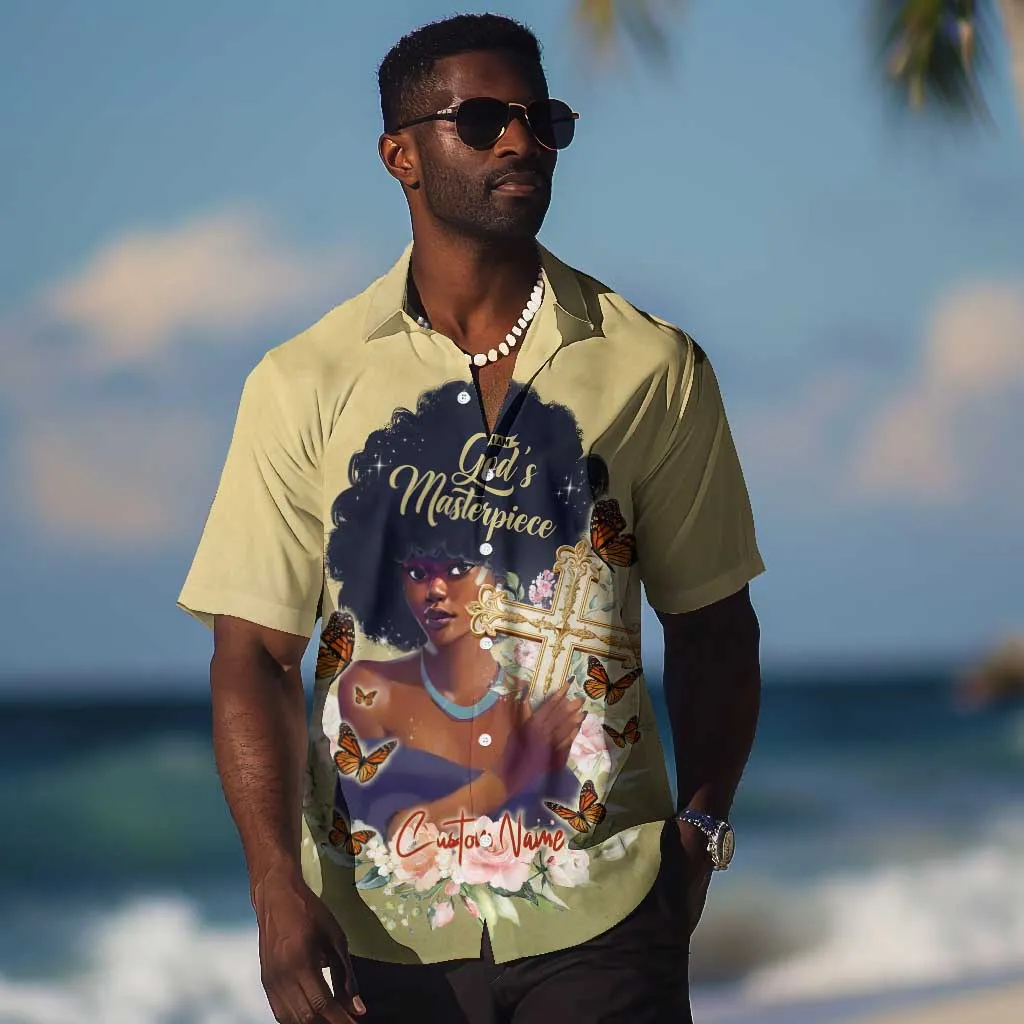 Personalized I Am God's Masterpiece Hawaiian Shirt African Women DT02