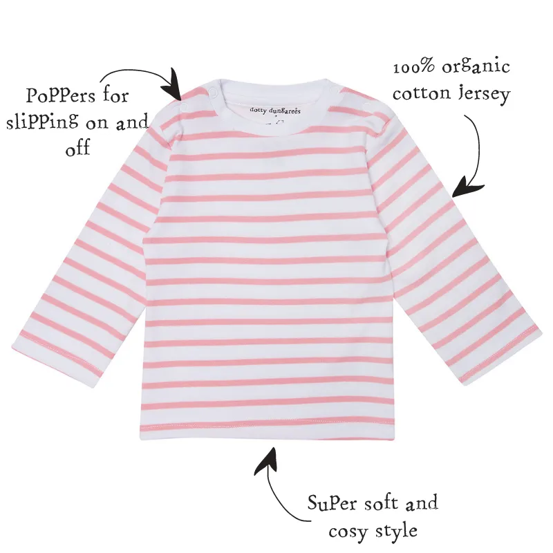 Pink Breton Stripe Top