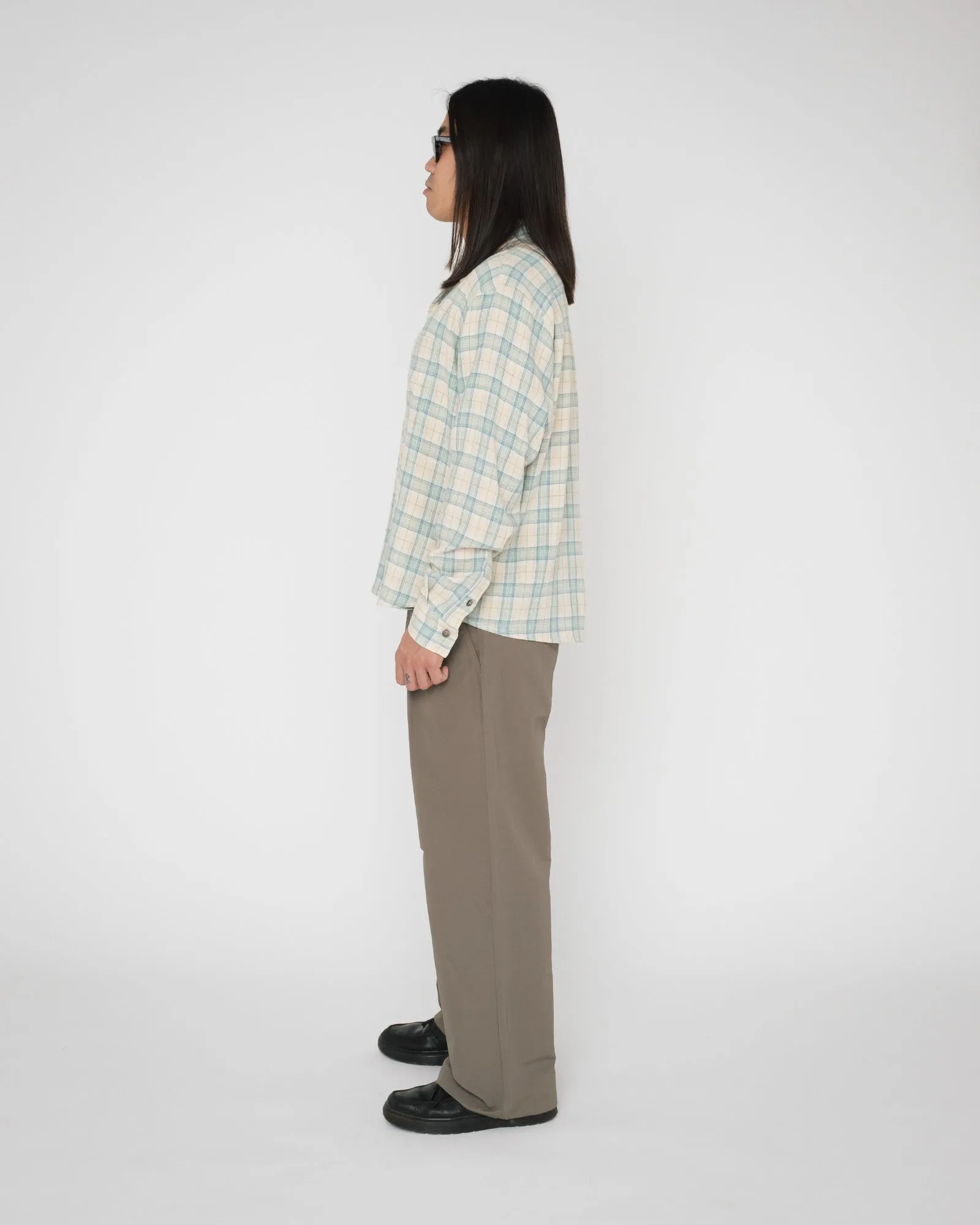 PISTON SHIRT - LIGHT LINEN CHECK