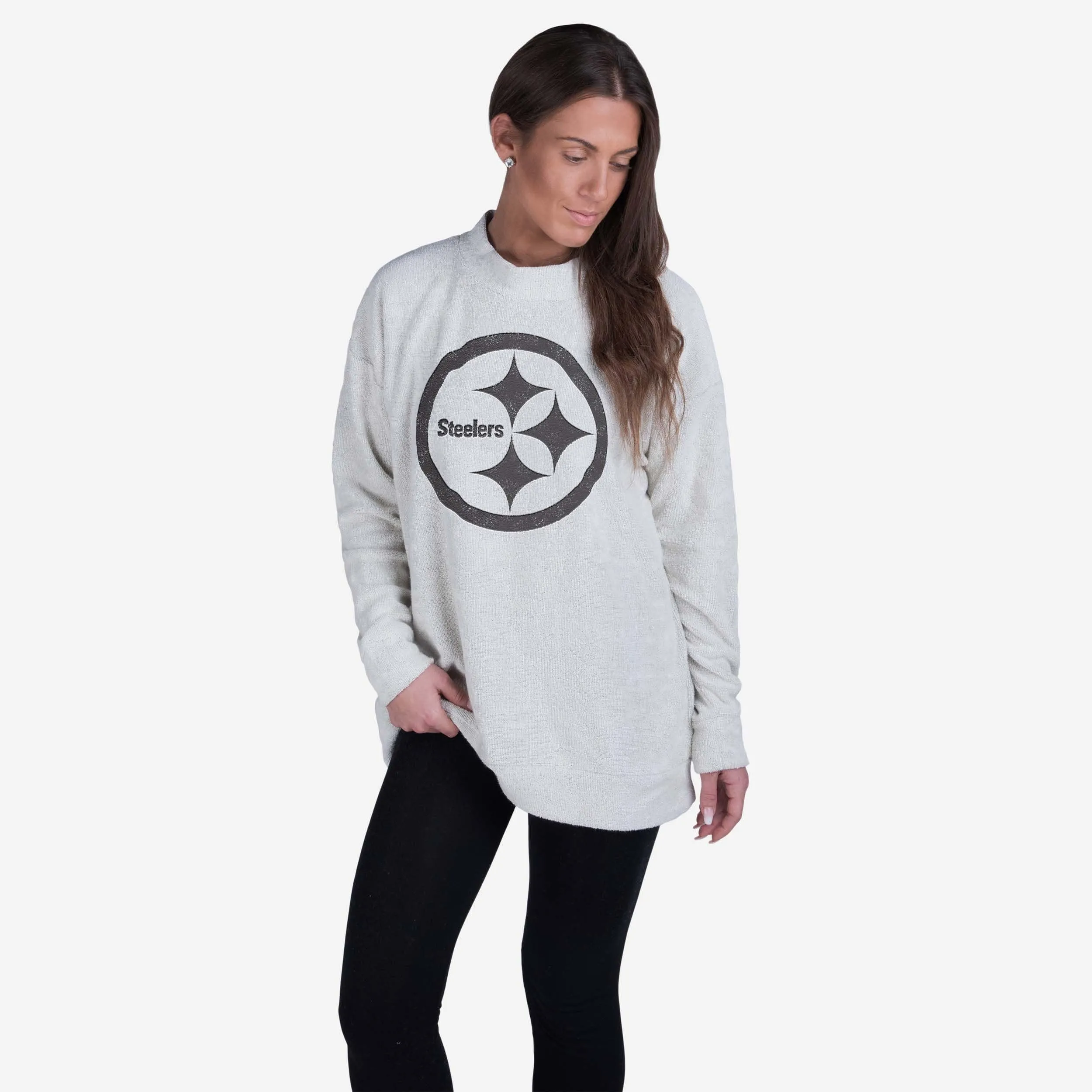 Pittsburgh Steelers Womens Oversized Comfy Sweater